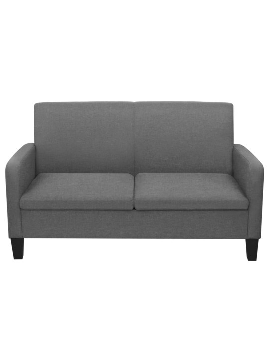 2dílná sedací souprava textil tmavě šedá