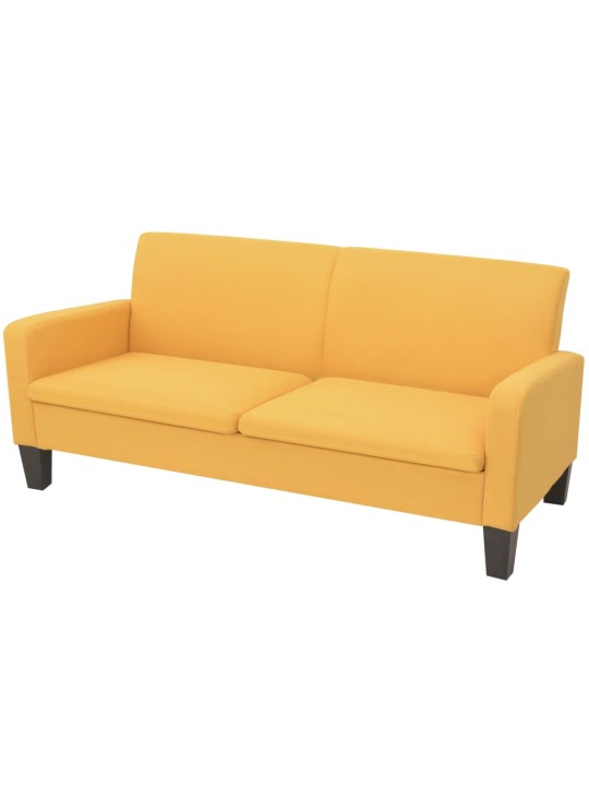 2dílná sedací souprava textil žlutá