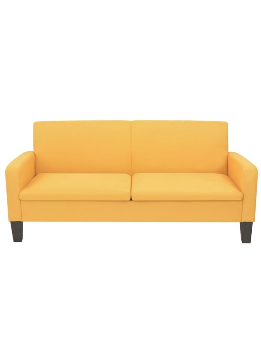 2dílná sedací souprava textil žlutá