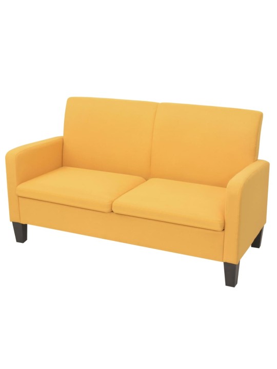 2dílná sedací souprava textil žlutá