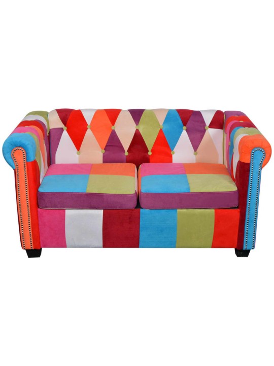 2dílná sedací souprava chesterfield textil