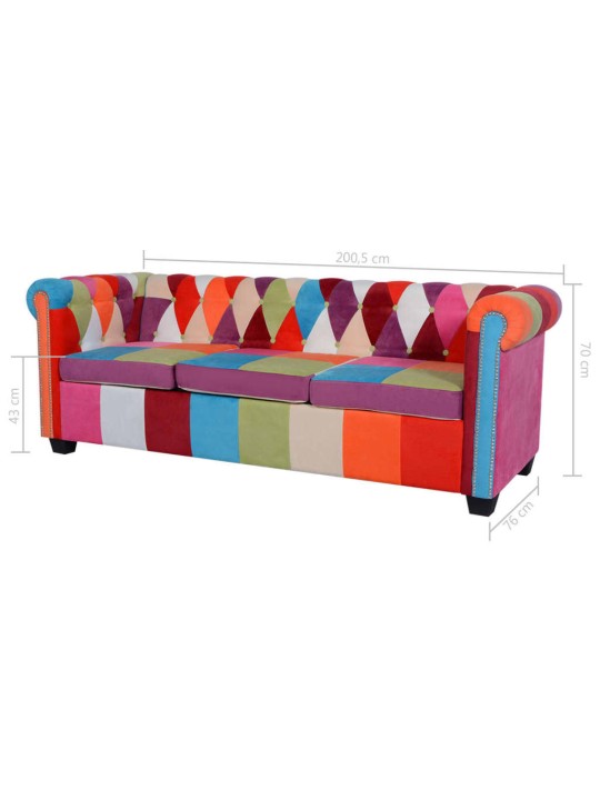 2dílná sedací souprava chesterfield textil