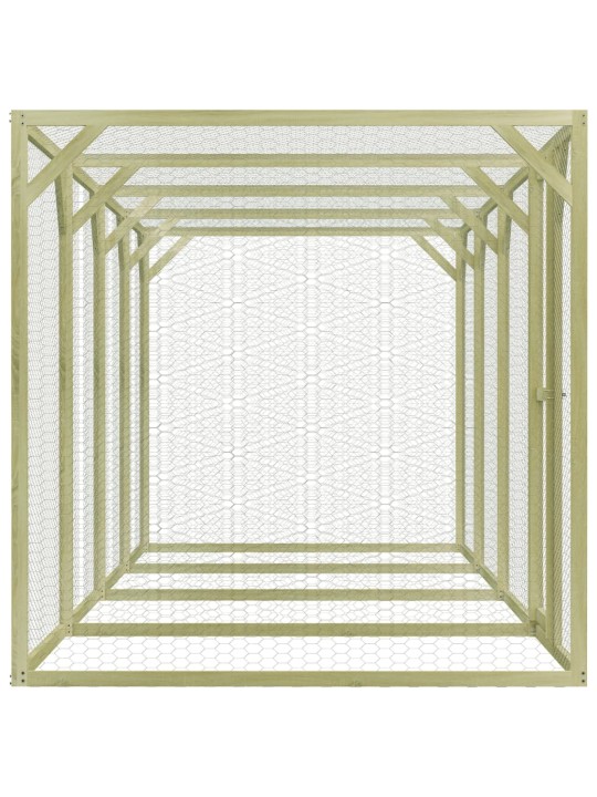 Klec pro kuřata 1,5 x 6 x 1,5 m impregnovaná borovice