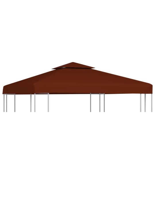 Střecha na altán 310 g/m² 3 x 3 m cihlová