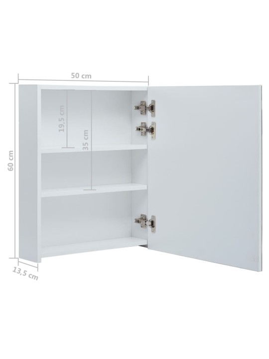 LED koupelnová skříňka se zrcadlem 50 x 13,5 x 60 cm