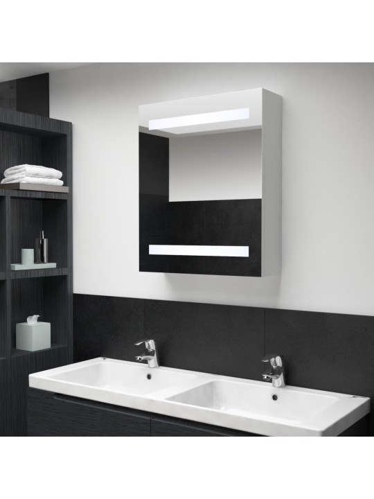 LED koupelnová skříňka se zrcadlem 50 x 13,5 x 60 cm