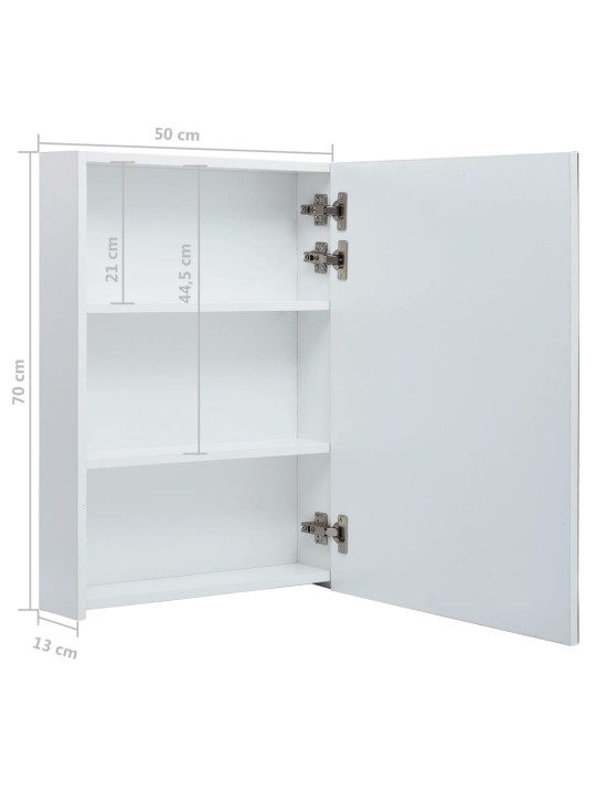 LED koupelnová skříňka se zrcadlem 50 x 13 x 70 cm