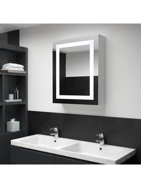 LED koupelnová skříňka se zrcadlem 50 x 13 x 70 cm