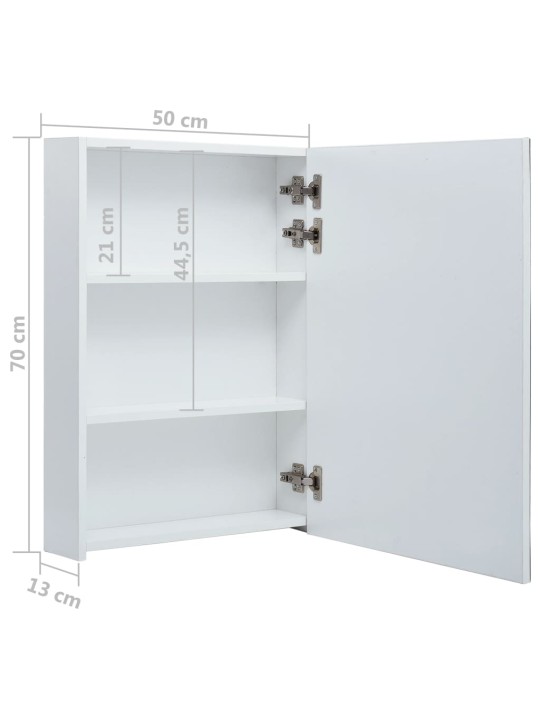 LED koupelnová skříňka se zrcadlem 50 x 13 x 70 cm