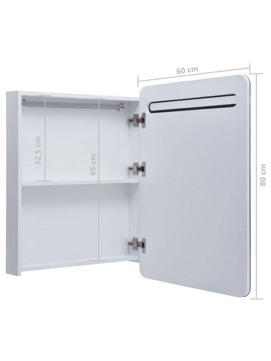 LED koupelnová skříňka se zrcadlem 60 x 11 x 80 cm
