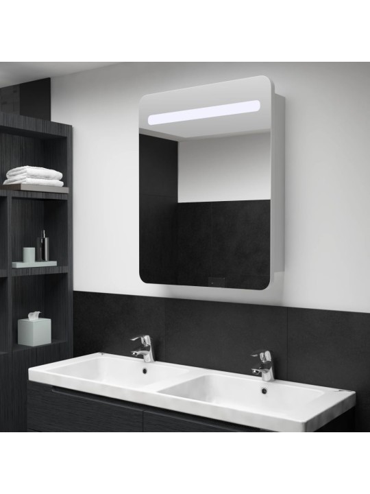LED koupelnová skříňka se zrcadlem 60 x 11 x 80 cm