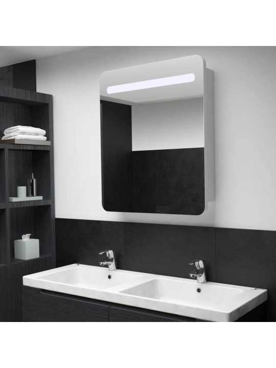 LED koupelnová skříňka se zrcadlem 68 x 9 x 80 cm