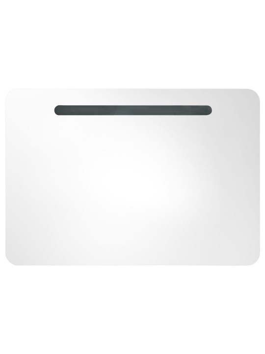 LED koupelnová skříňka se zrcadlem 80 x 9,5 x 55 cm