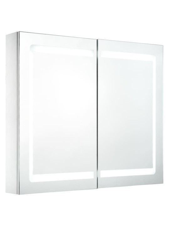 LED koupelnová skříňka se zrcadlem 80 x 12,2 x 68 cm