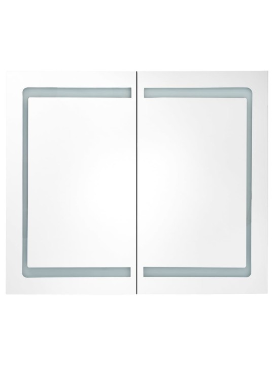 LED koupelnová skříňka se zrcadlem 80 x 12,2 x 68 cm