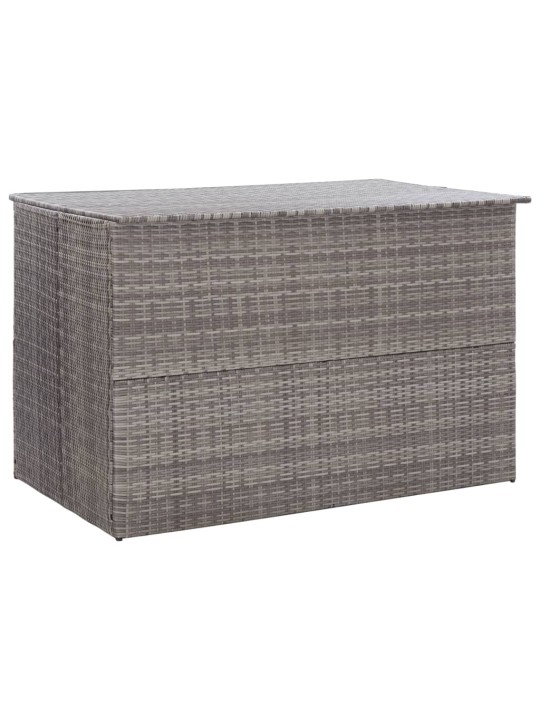 Zahradní úložný box šedý 150 x 100 x 100 cm polyratan