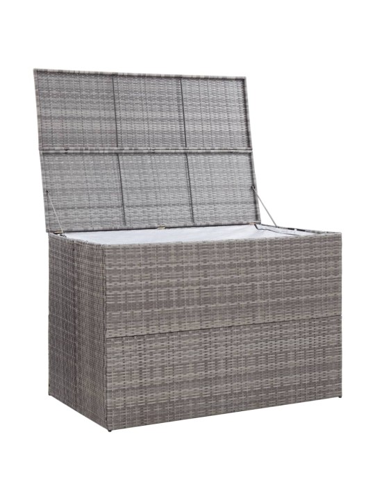 Zahradní úložný box šedý 150 x 100 x 100 cm polyratan