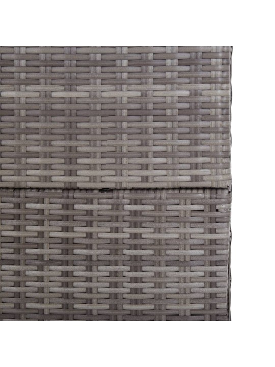 Zahradní úložný box šedý 150 x 100 x 100 cm polyratan