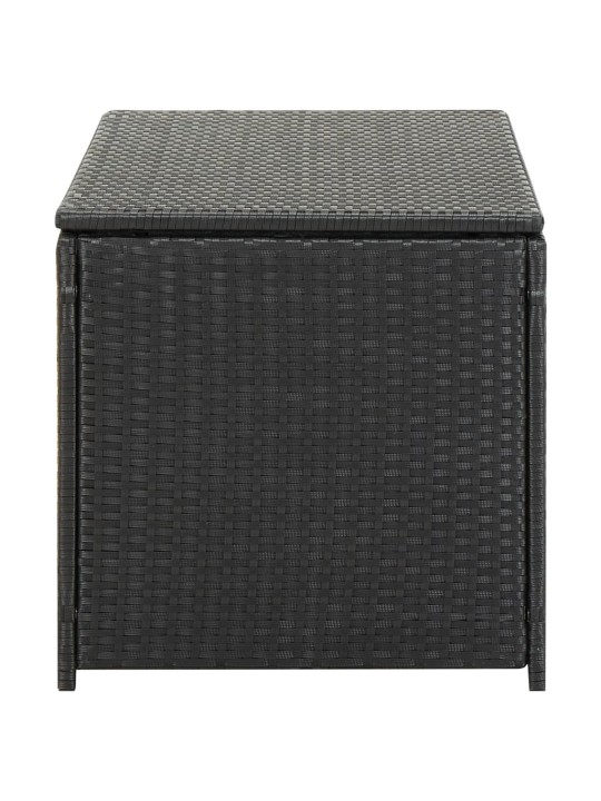 Zahradní úložný box polyratan 100 x 50 x 50 cm černý