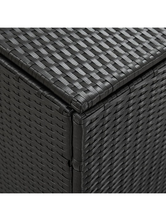 Zahradní úložný box polyratan 180 x 90 x 70 cm černý
