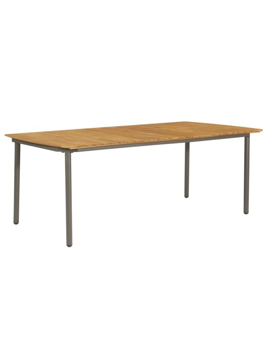 Zahradní stůl 200 x 100 x 72 cm masivní akáciové dřevo a ocel