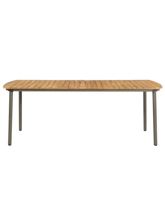 Zahradní stůl 200 x 100 x 72 cm masivní akáciové dřevo a ocel