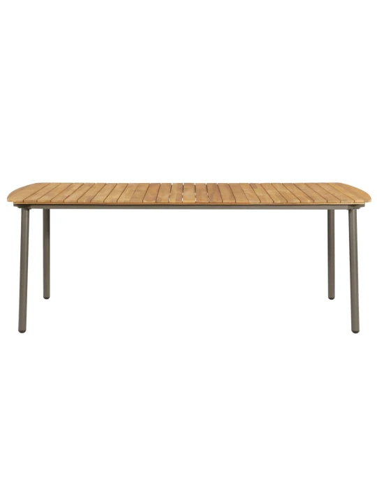 Zahradní stůl 200 x 100 x 72 cm masivní akáciové dřevo a ocel