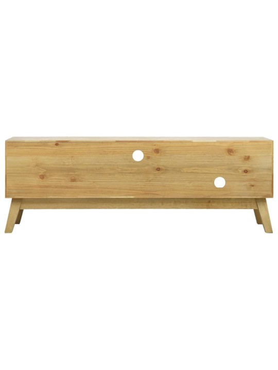 TV stolek vyřezávaný hnědý 120 x 30 x 42 cm dřevo