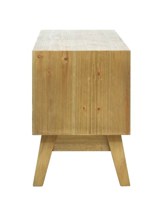 TV stolek vyřezávaný hnědý 120 x 30 x 42 cm dřevo