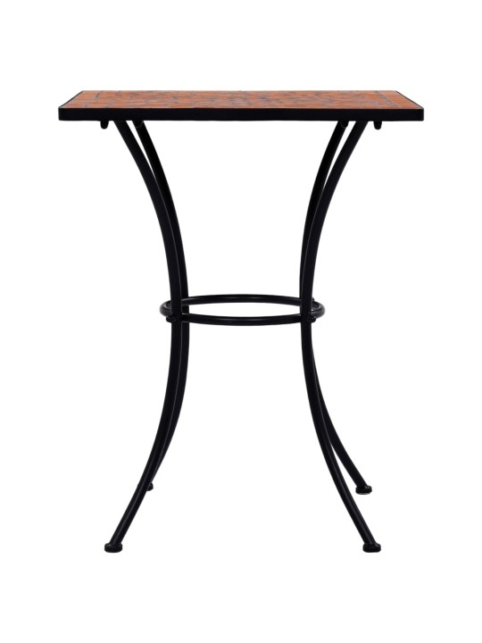 Mozaikový bistro stolek terakotový 60 cm keramika