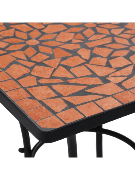 Mozaikový bistro stolek terakotový 60 cm keramika