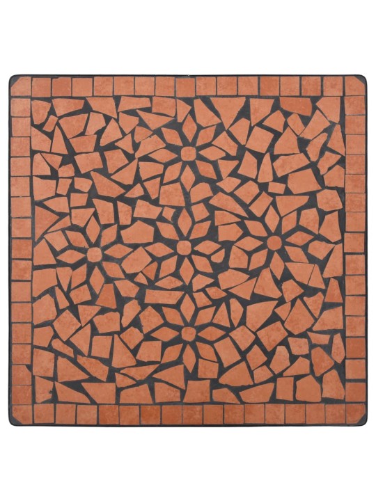 Mozaikový bistro stolek terakotový 60 cm keramika