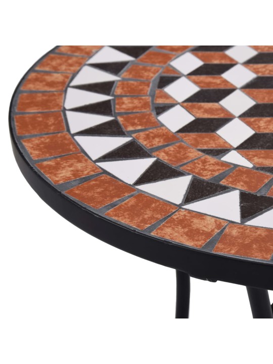 Mozaikový bistro stolek hnědý 60 cm keramika
