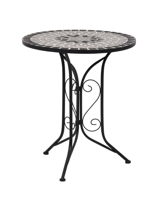 Mozaikový bistro stolek šedý 60 cm keramika