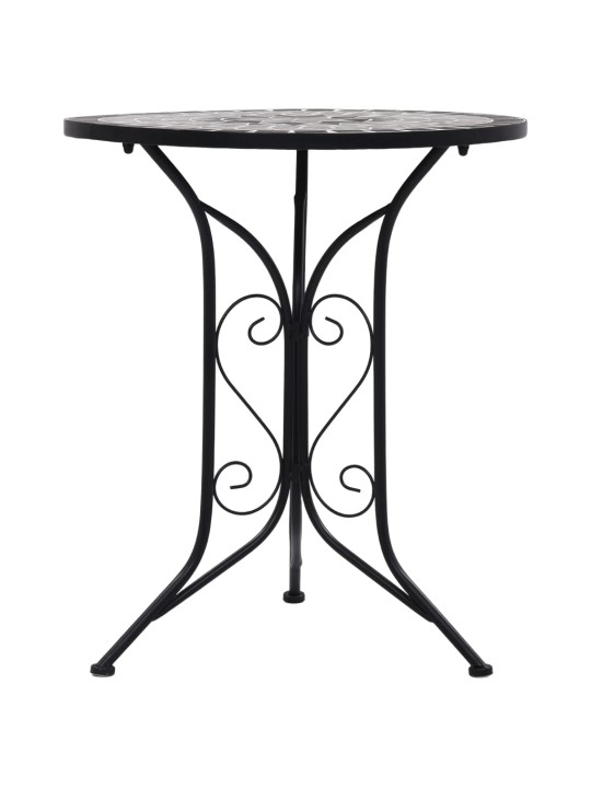Mozaikový bistro stolek šedý 60 cm keramika
