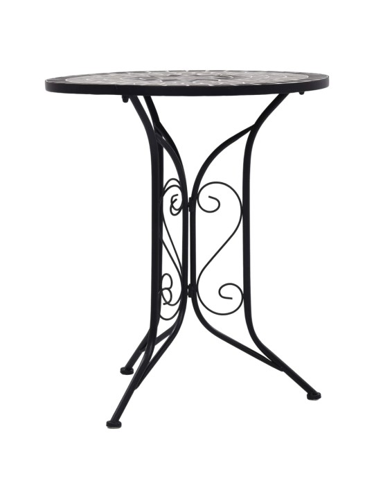Mozaikový bistro stolek šedý 60 cm keramika