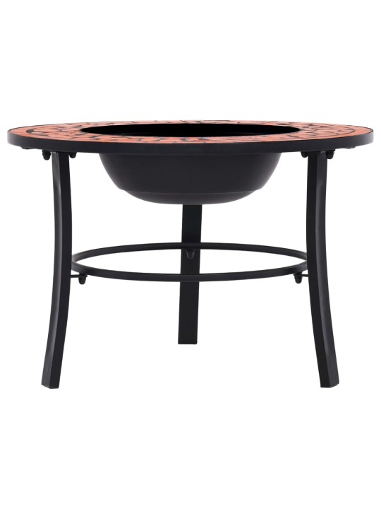 Mozaikové ohniště terakota 68 cm keramika