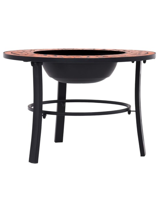 Mozaikové ohniště terakota 68 cm keramika