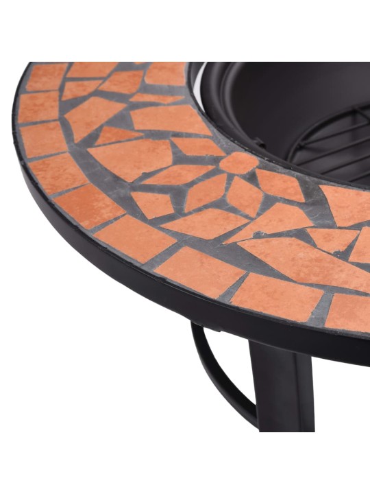 Mozaikové ohniště terakota 68 cm keramika