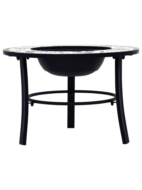 Mozaikové ohniště zelené 68 cm keramika