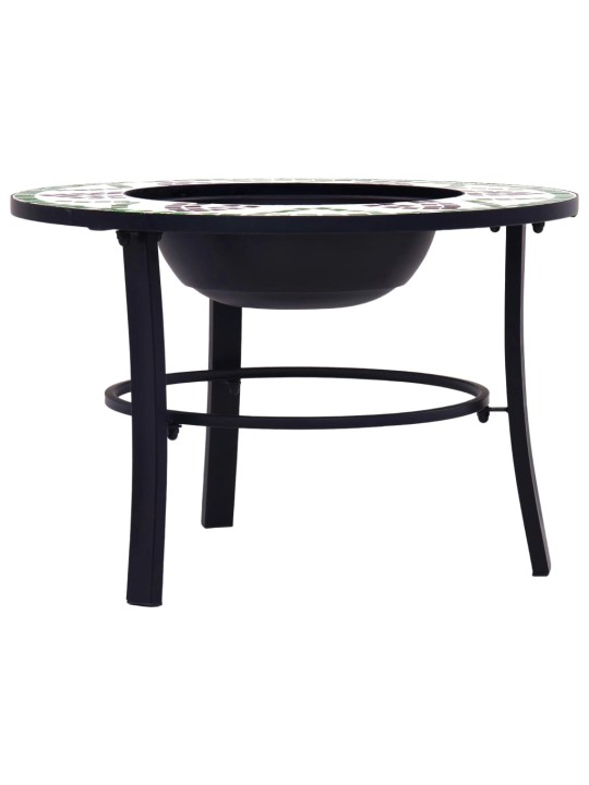 Mozaikové ohniště zelené 68 cm keramika