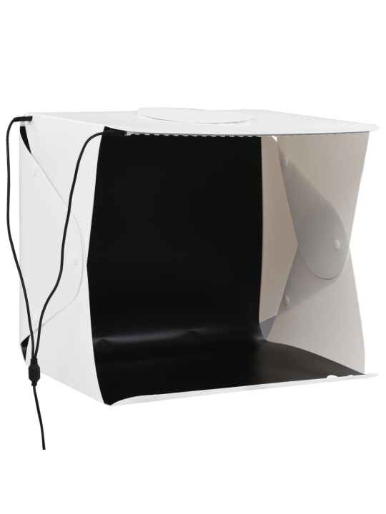 Skládací LED softbox pro foto studio 40 x 34 x 37 cm plast bílý