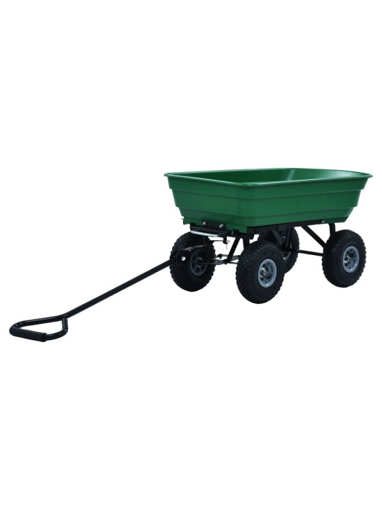 Zahradní sklápěcí ruční vozík 300 kg 75 l zelený