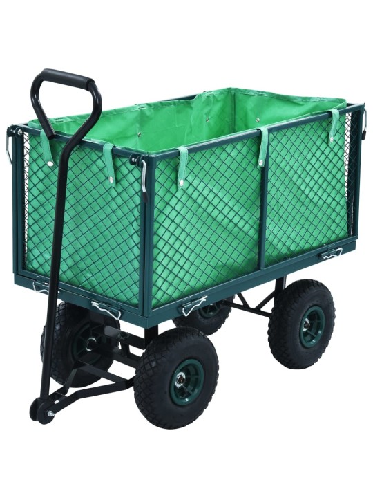 Zahradní ruční vozík zelený 350 kg