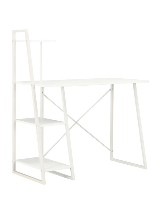 Psací stůl s poličkami bílý 102 x 50 x 117 cm
