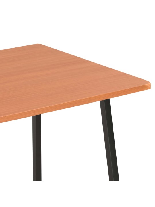 Psací stůl s poličkami černý a hnědý 102 x 50 x 117 cm