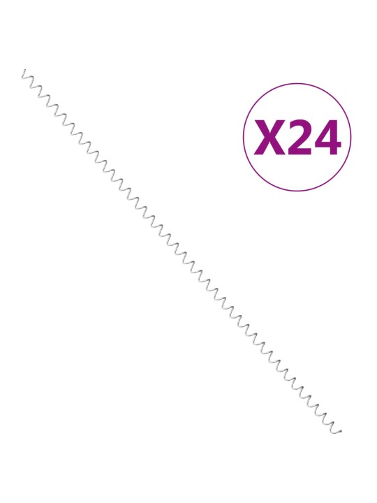 Gabionové spirály 24 ks pozinkovaná ocel 100 cm