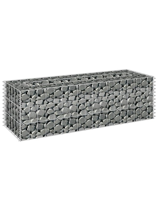 Gabionový vyvýšený záhon pozinkovaná ocel 90 x 30 x 30 cm