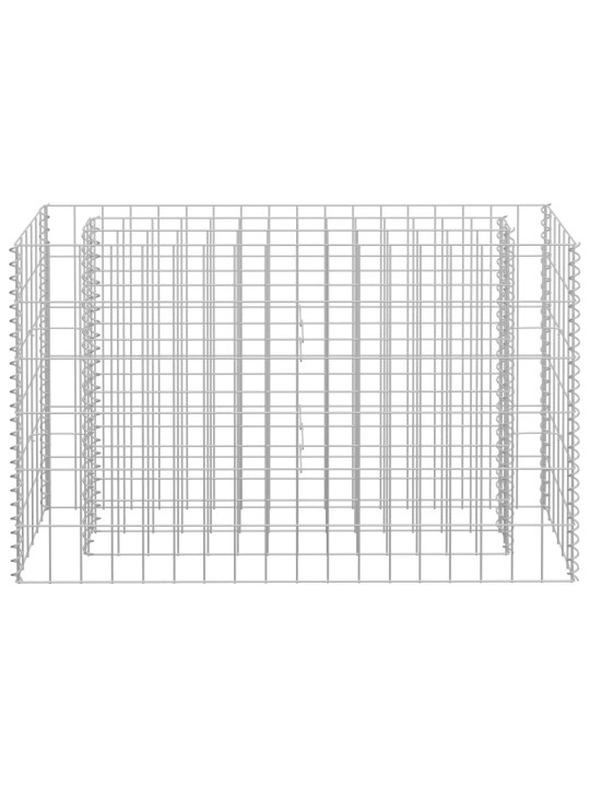 Gabionový vyvýšený záhon pozinkovaná ocel 90 x 30 x 60 cm