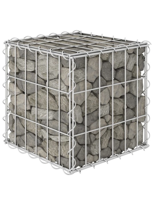Gabionový vyvýšený záhon krychle ocelový drát 30 x 30 x 30 cm